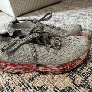 NOBULL Gray and Red Athletic Shoes